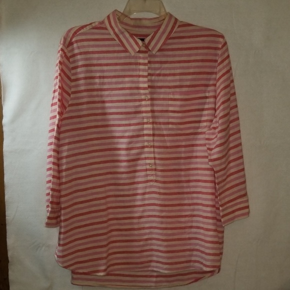 Gap Pink and White Stripe Tunic Plus Size XXL - Picture 7 of 8